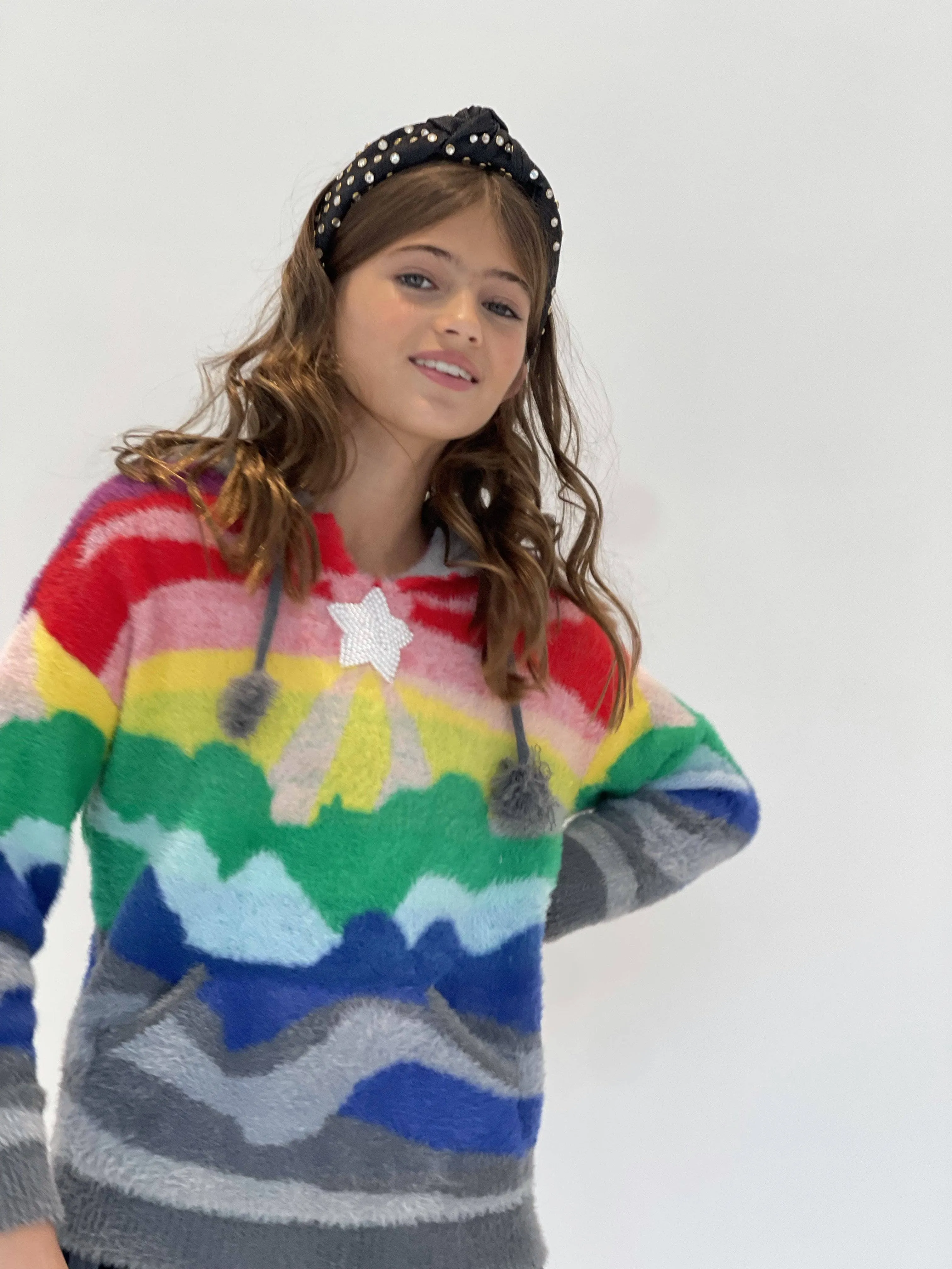 Shooting Star Rainbow Sweater