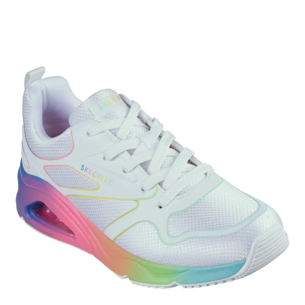 SKECHERS  WOMENS TRES AIR UNO RAINBOW ROADS SNEAKER