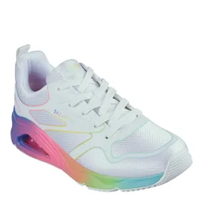 SKECHERS  WOMENS TRES AIR UNO RAINBOW ROADS SNEAKER