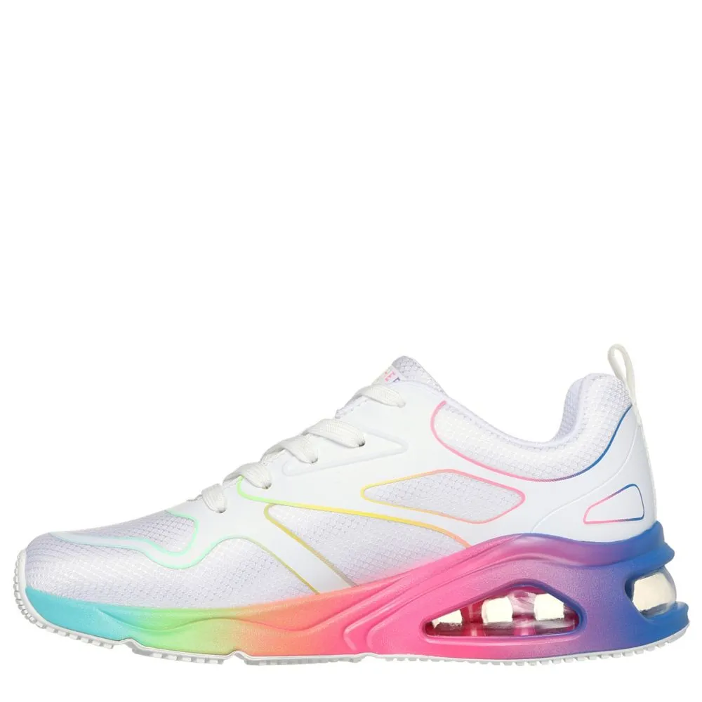 SKECHERS  WOMENS TRES AIR UNO RAINBOW ROADS SNEAKER