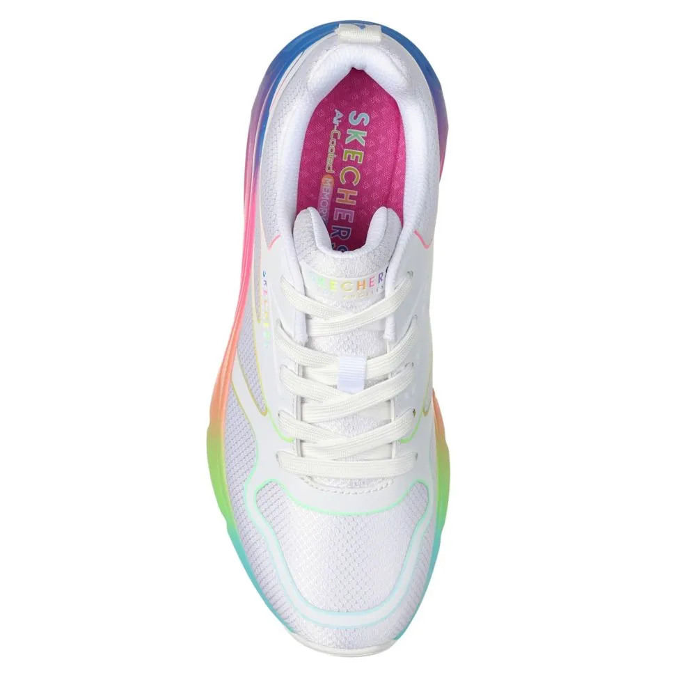 SKECHERS  WOMENS TRES AIR UNO RAINBOW ROADS SNEAKER