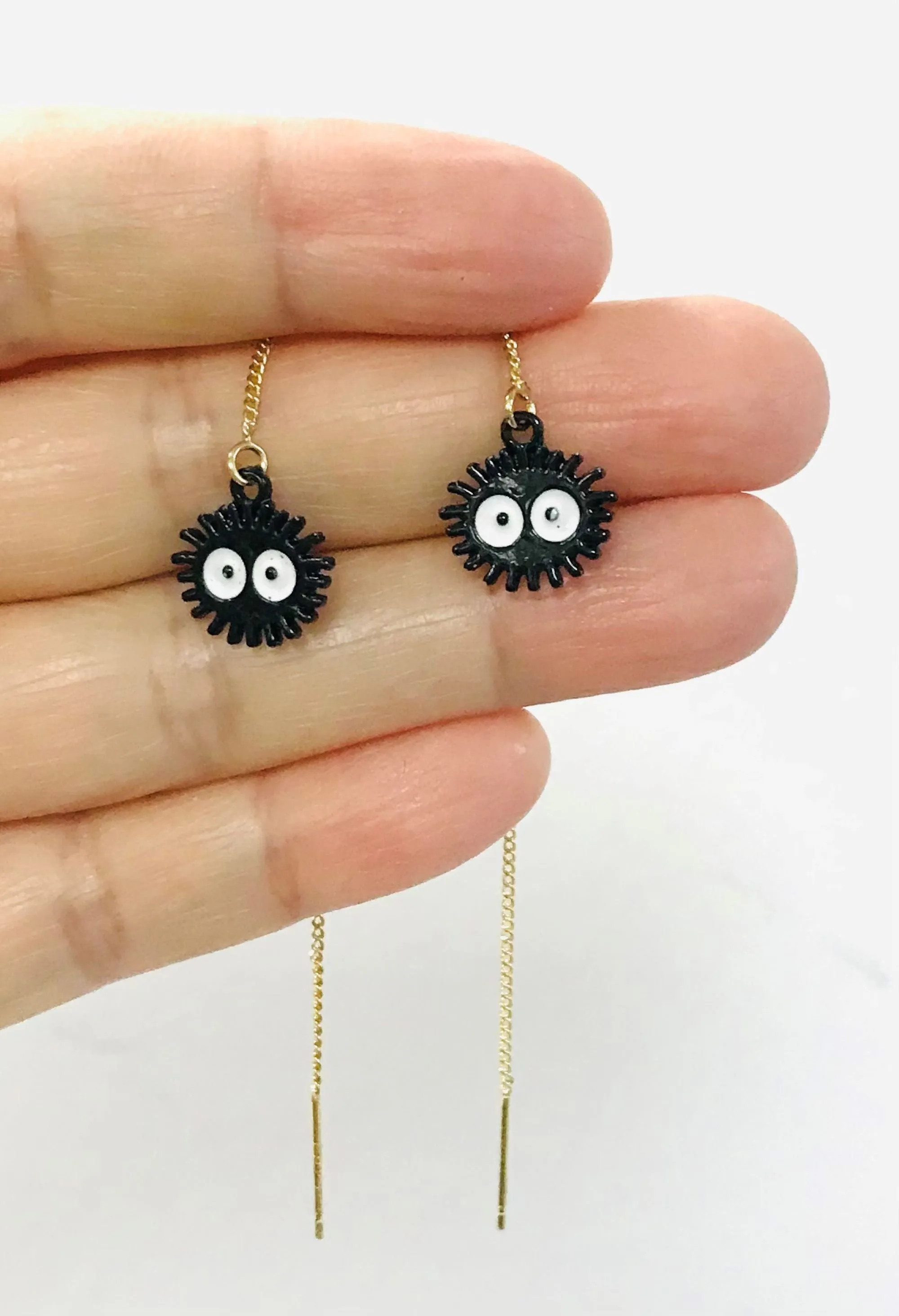 Soot Threader Earrings