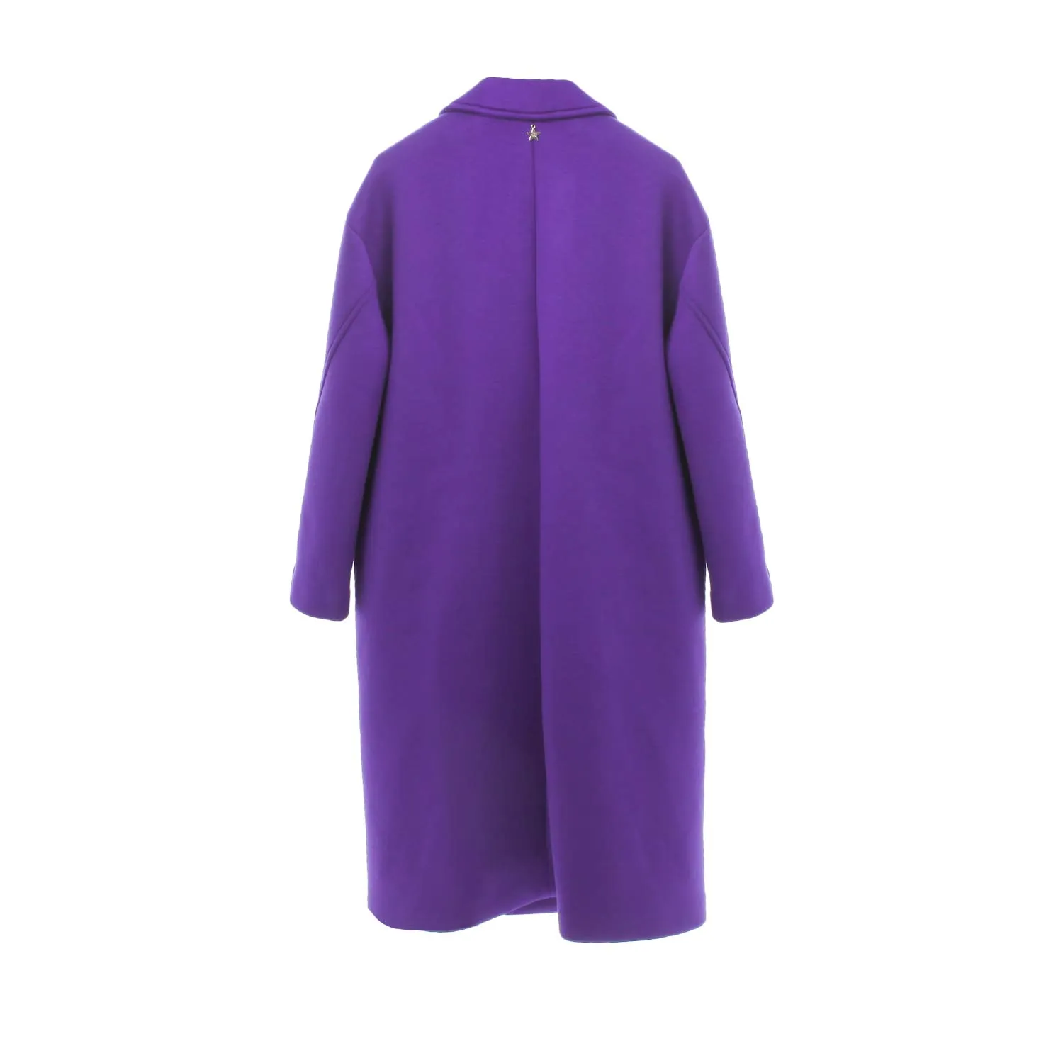 Souvenir Double-Breasted Purple Coat