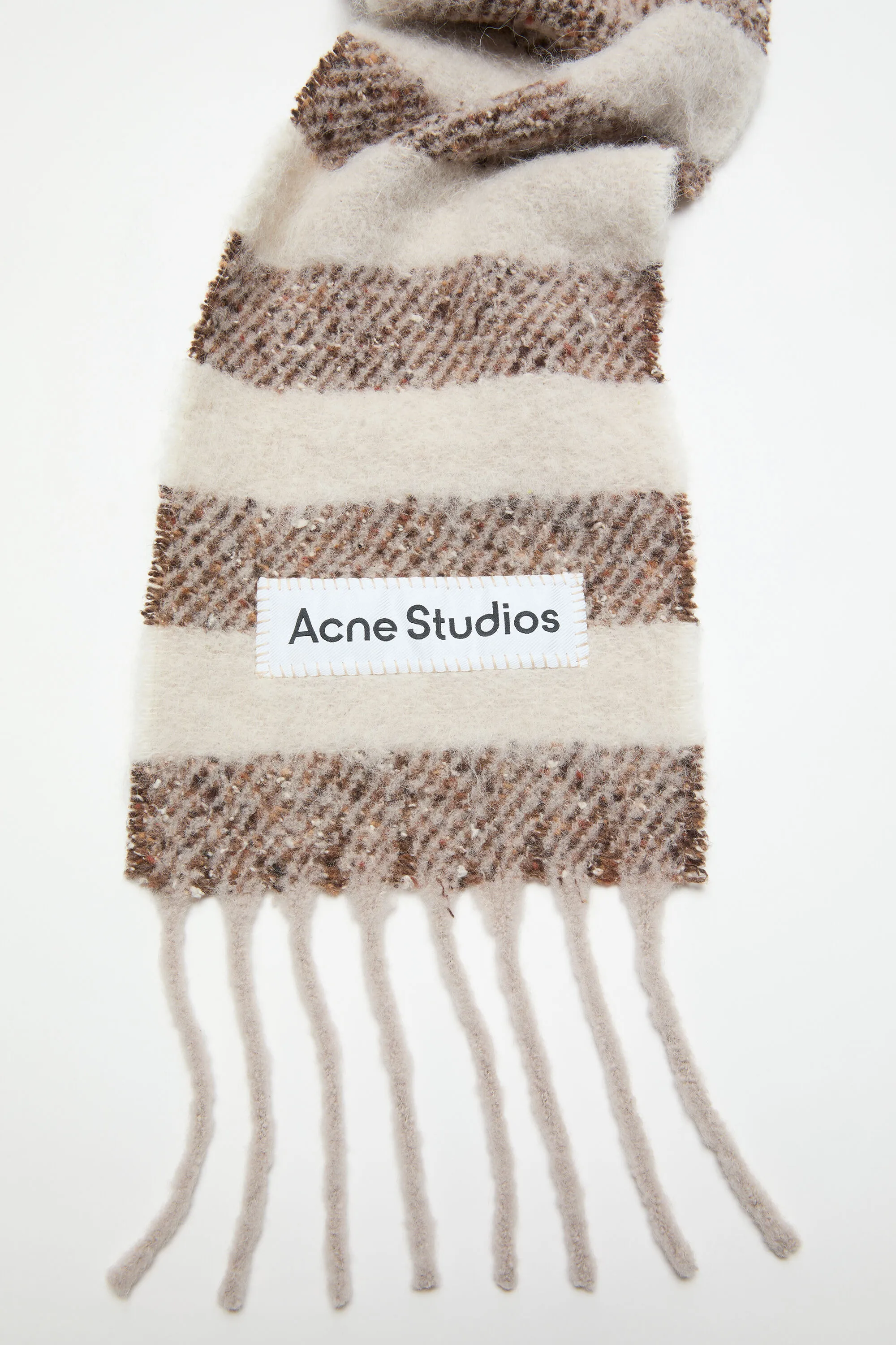 Stripe alpaca scarf - Narrow