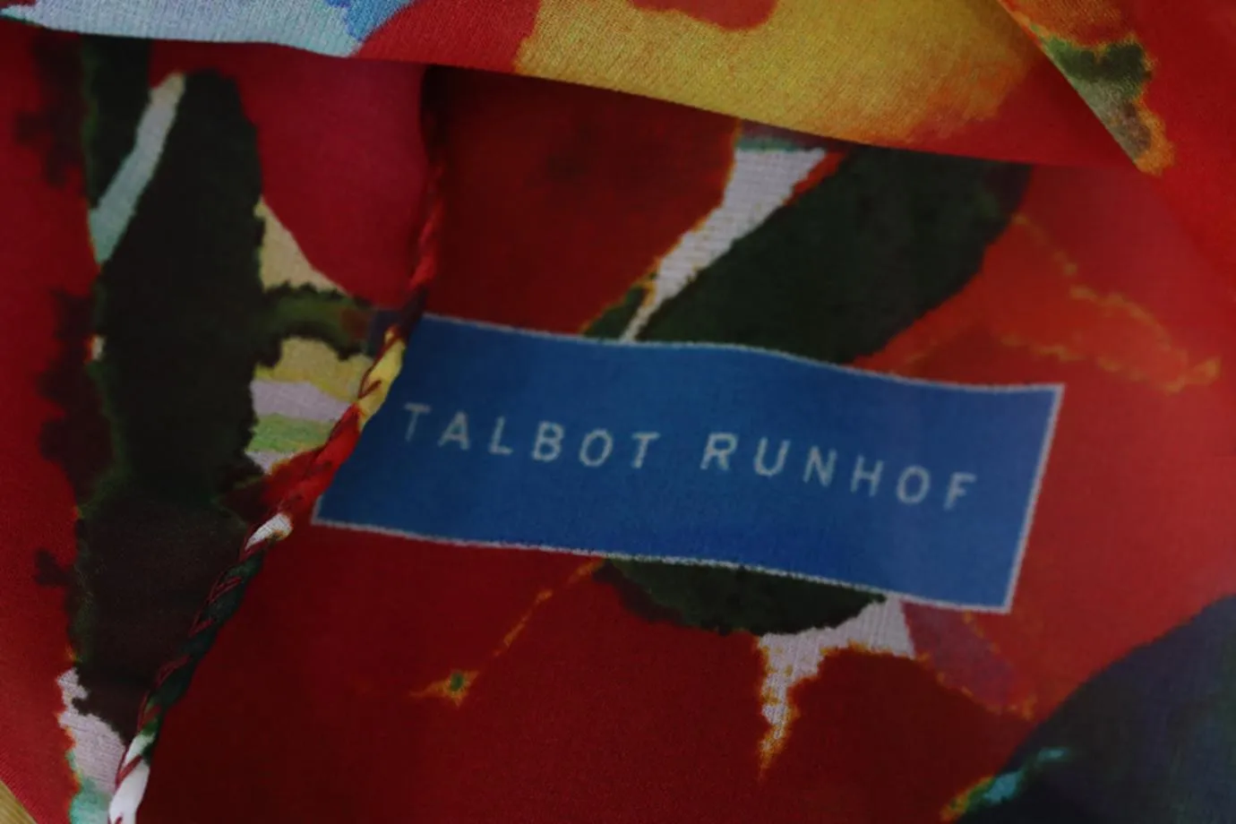 TALBOT RUNHOF PRINTED SILK SCARF