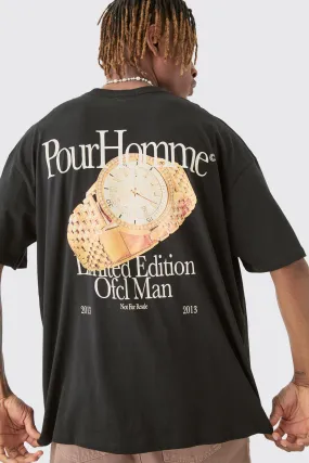 Tall Old Money Graphic Oversized Back Print T-shirt | boohooMAN UK