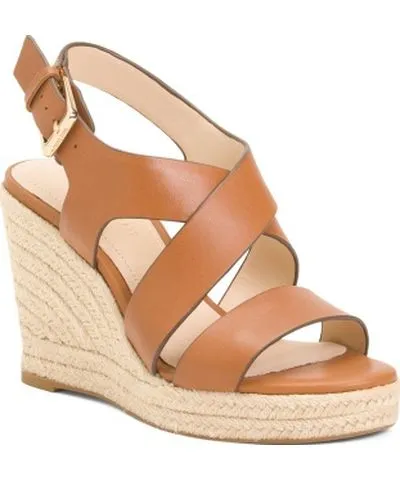 Tj Maxx Leather Hills Wedge Ankle Strap Sandals For Women