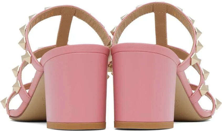 Valentino Garavani Pink Rockstud 60 Heeled Sandals