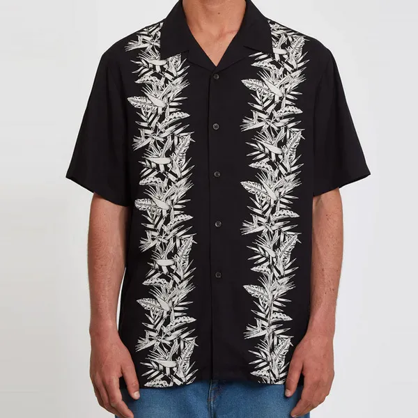 Volcom  |Tropical Patterns Unisex Street Style Short Sleeves Shirts