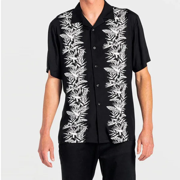 Volcom  |Tropical Patterns Unisex Street Style Short Sleeves Shirts