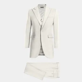 White frock coat with white waistcoat