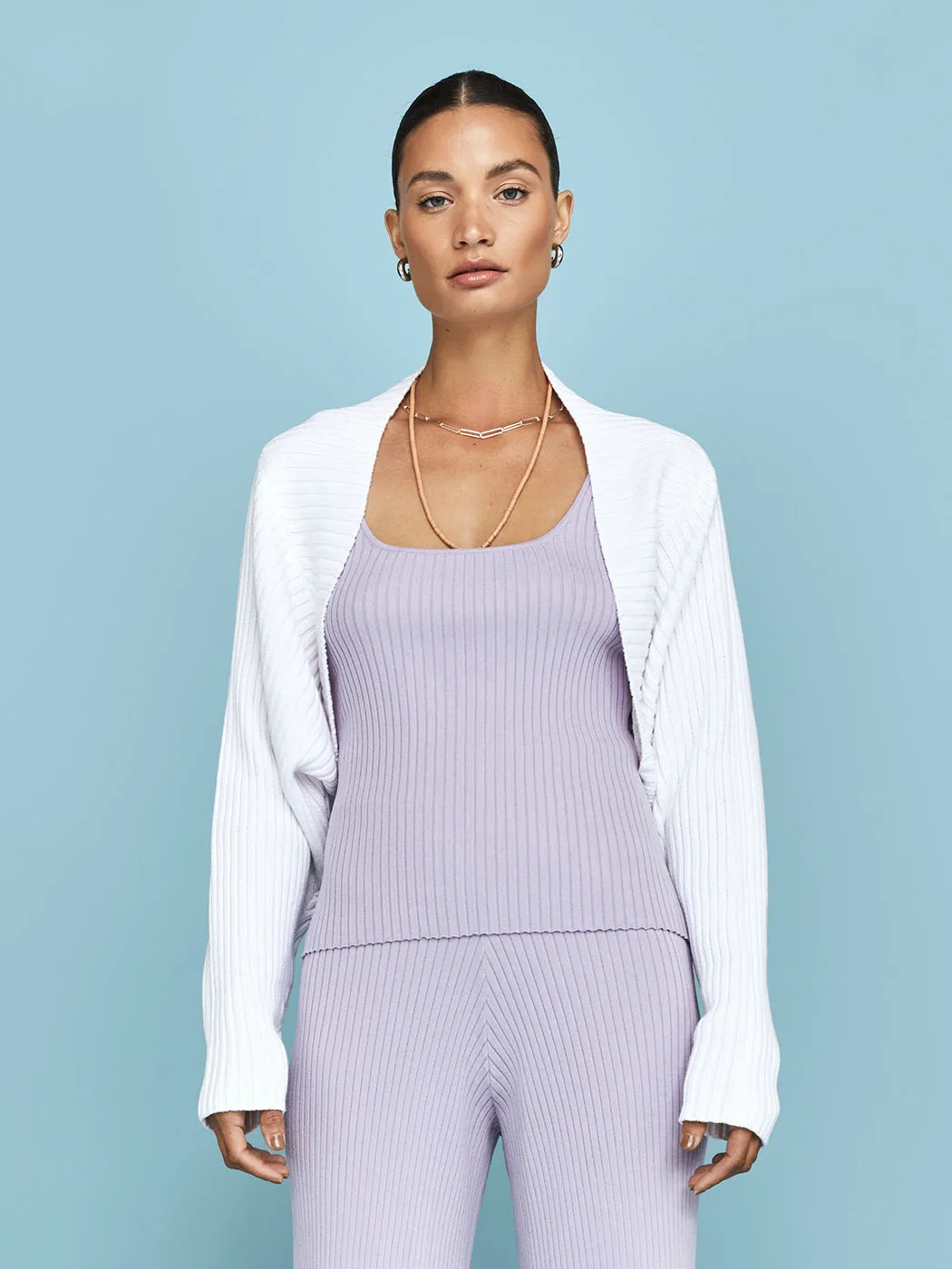 Wide Scoop Neck Cami - Lavender