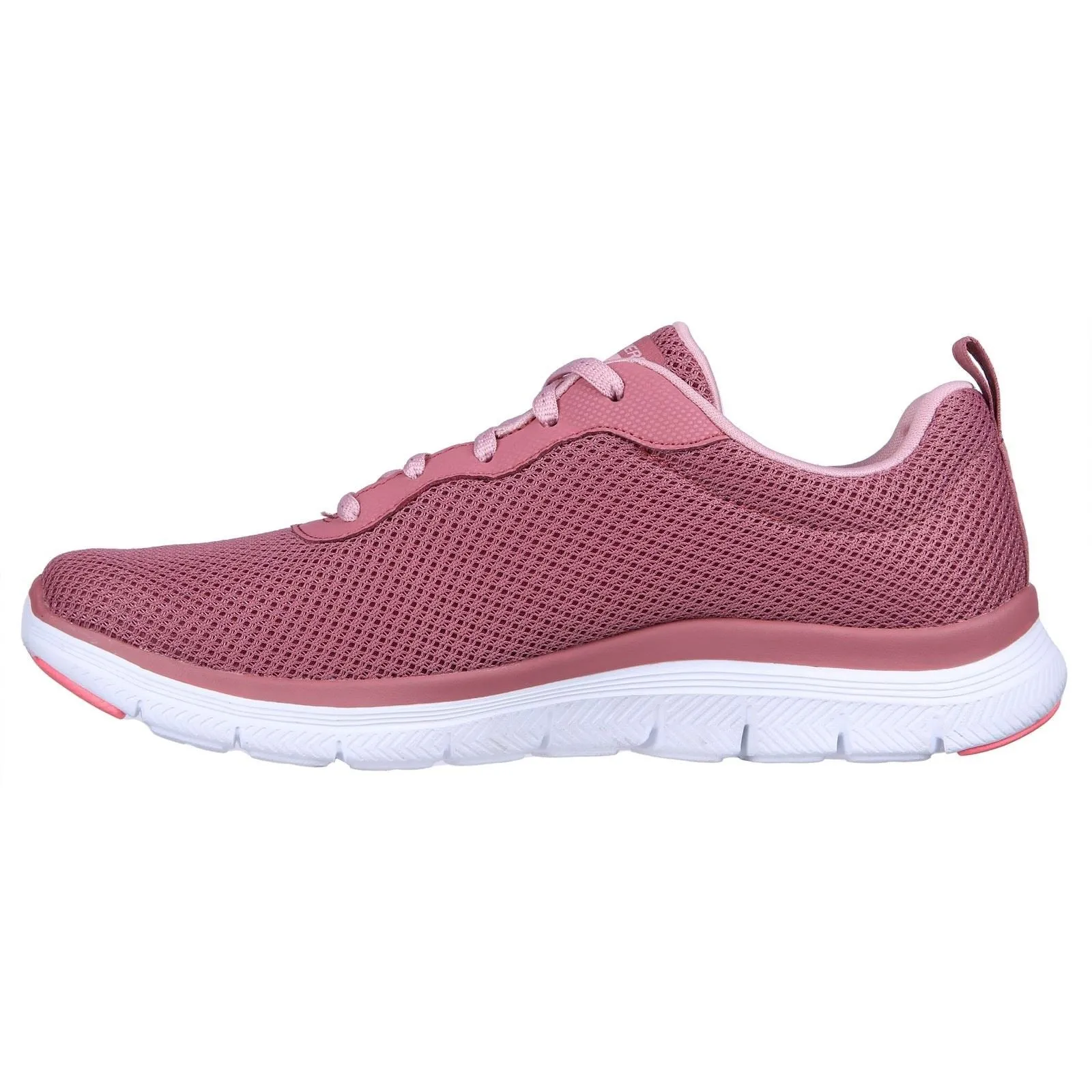 Women's Wide Fit Skechers 149303 Flex Appeal 4.0 Brilliant View Sneakers - Mauve