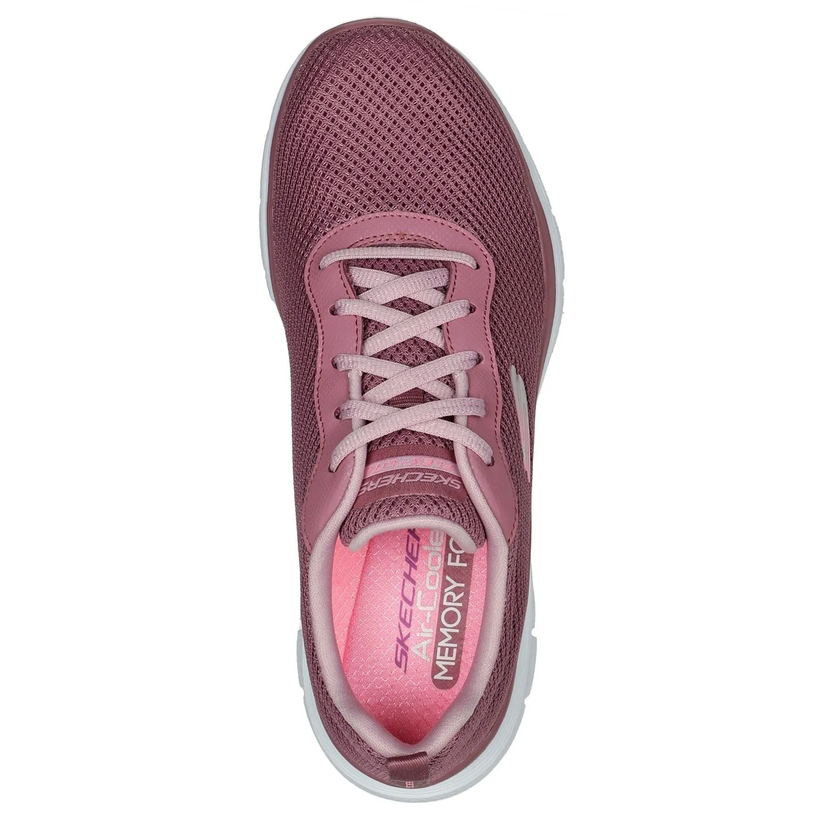 Women's Wide Fit Skechers 149303 Flex Appeal 4.0 Brilliant View Sneakers - Mauve