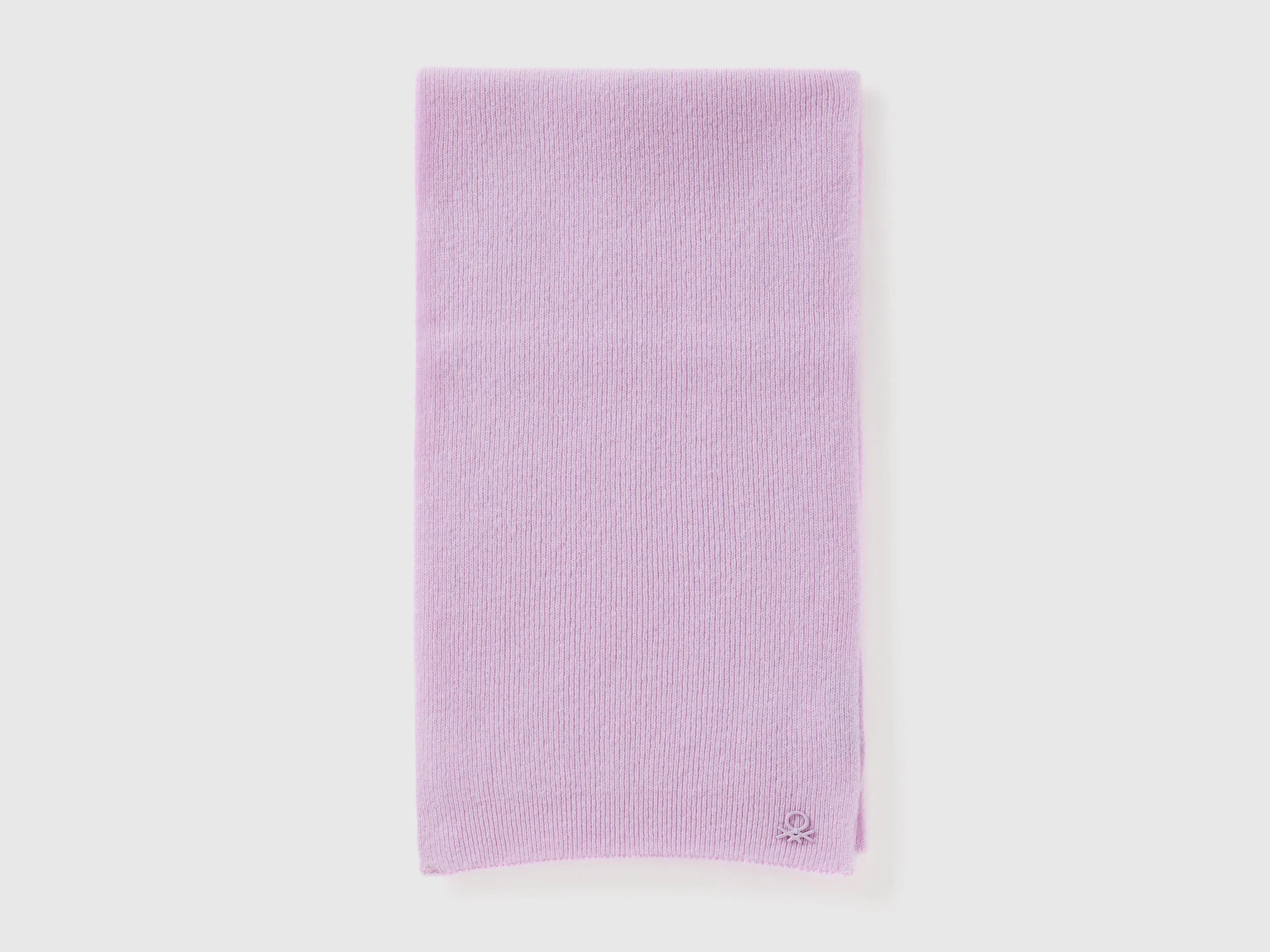 Wool blend scarf - Lilac | Benetton