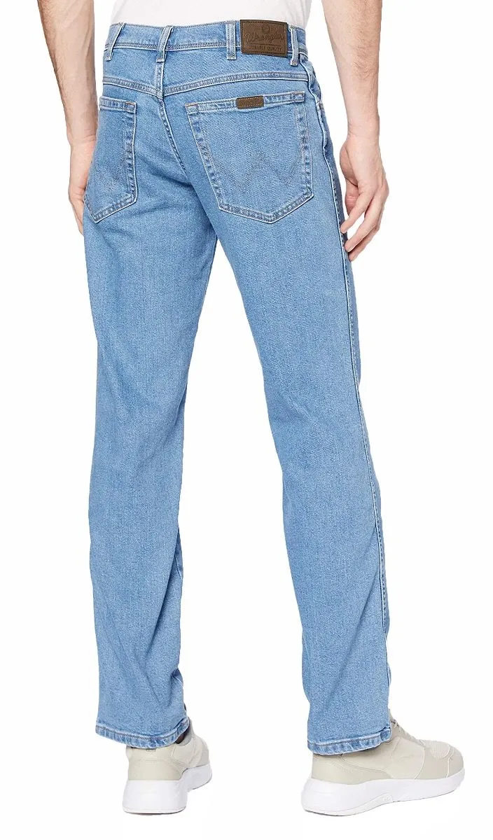 Wrangler Durable Stretch Denim Jeans Light Stone