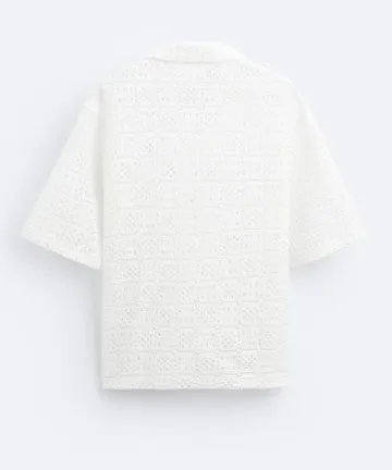 ZARA  |Cotton Short Sleeves Shirts